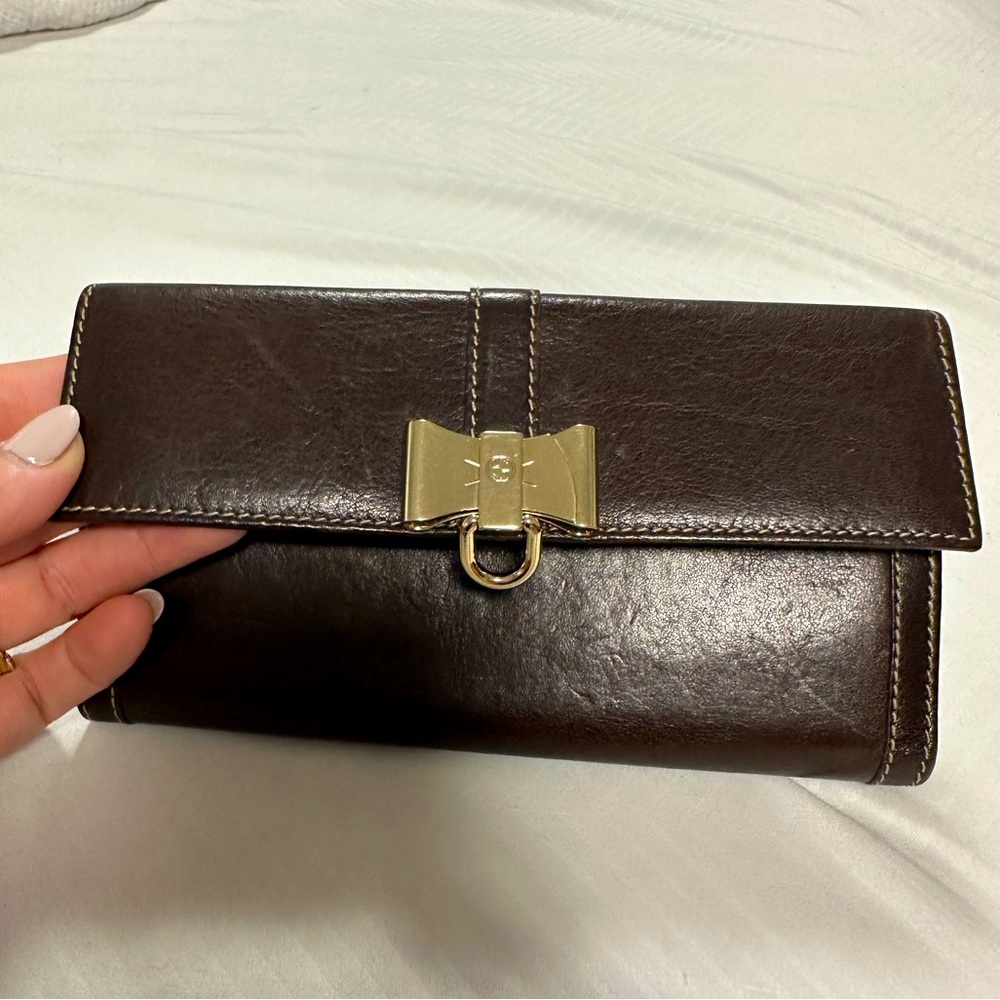 GUCCI Leather Continental Clutch/Wallet! - Picture 8 of 16